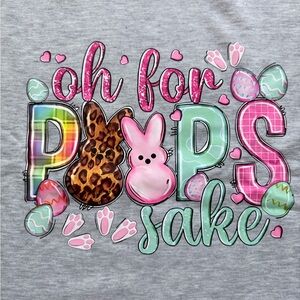 Colorful Easter Graphic Sweatshirt Women’s Size XL